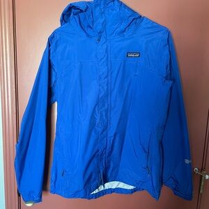 Patagonia Royal Blue Hooded Windbreaker Jacket